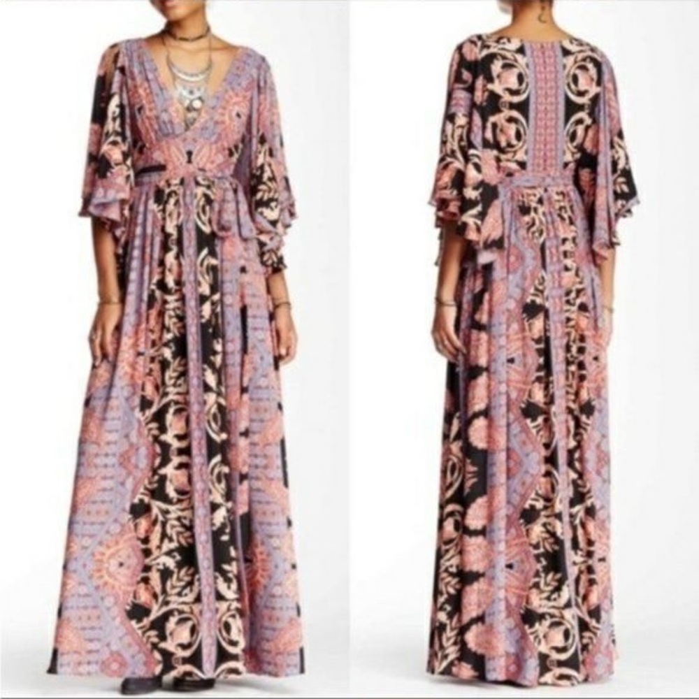 Sold Free People Multicolor Patterned Maxi Dress - Picture 3 of 5